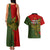 Papua New Guinea Eastern Highlands Province Couples Matching Tank Maxi Dress and Hawaiian Shirt PNG Birds Of Paradise Polynesian Arty Style LT03 - Polynesian Pride
