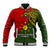 Custom Papua New Guinea Eastern Highlands Province Baseball Jacket PNG Birds Of Paradise Polynesian Arty Style LT03 Unisex Green - Polynesian Pride