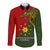 Custom Papua New Guinea Eastern Highlands Province Long Sleeve Button Shirt PNG Birds Of Paradise Polynesian Arty Style LT03 Unisex Green - Polynesian Pride