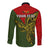 Custom Papua New Guinea Eastern Highlands Province Long Sleeve Button Shirt PNG Birds Of Paradise Polynesian Arty Style LT03 - Polynesian Pride
