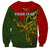 Custom Papua New Guinea Eastern Highlands Province Sweatshirt PNG Birds Of Paradise Polynesian Arty Style LT03 - Polynesian Pride