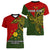 Custom Papua New Guinea Eastern Highlands Province Women V Neck T Shirt PNG Birds Of Paradise Polynesian Arty Style LT03 - Polynesian Pride