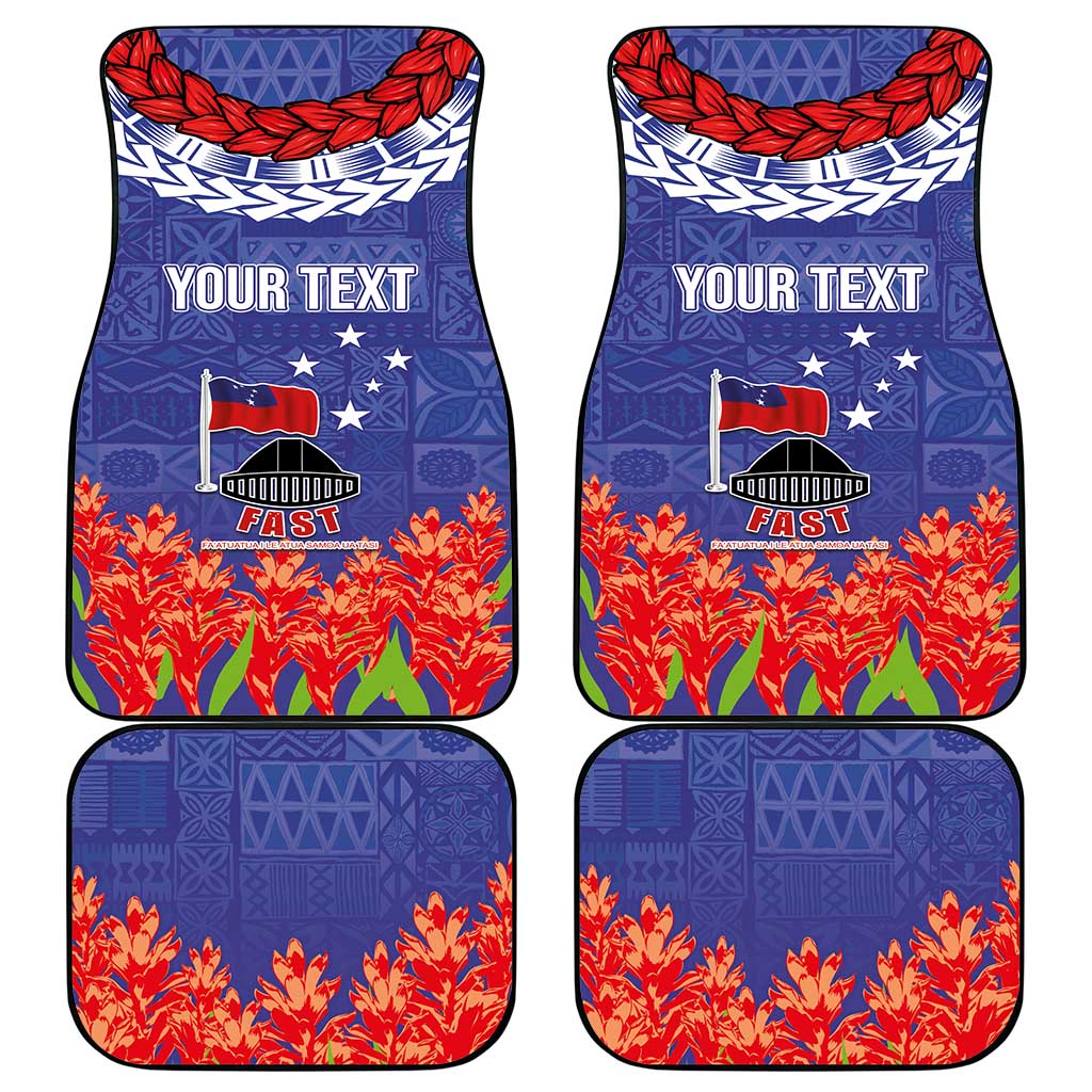 FAST Party Samoa Car Mats Ula Fala Teuila Polynesian Tapa Pattern LT03 - Polynesian Pride