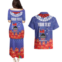 FAST Party Samoa Couples Matching Puletasi and Hawaiian Shirt Ula Fala Teuila Polynesian Tapa Pattern