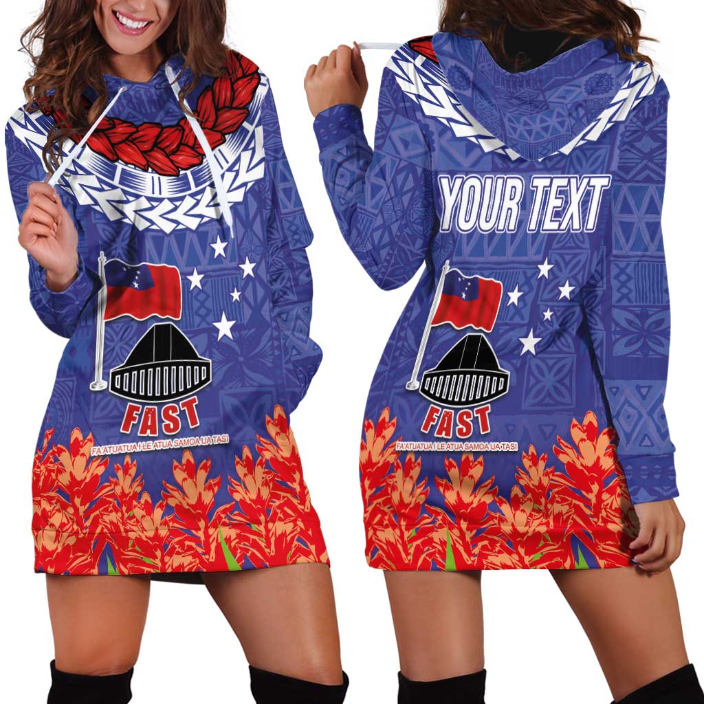 FAST Party Samoa Hoodie Dress Ula Fala Teuila Polynesian Tapa Pattern LT03 - Polynesian Pride