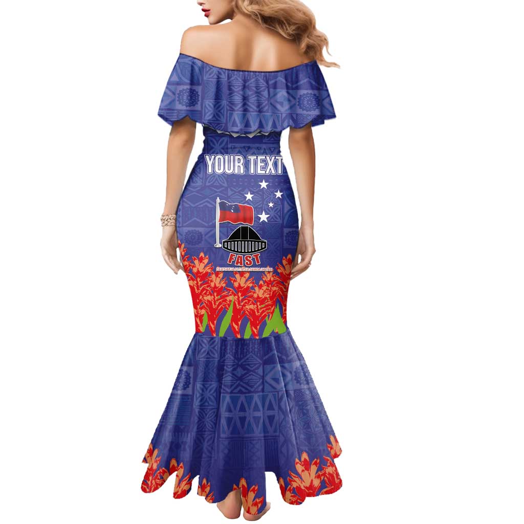 FAST Party Samoa Mermaid Dress Ula Fala Teuila Polynesian Tapa Pattern LT03 - Polynesian Pride