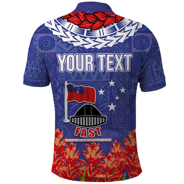 American Samoa Polo Shirt Polynesian Pattern Style main image 1