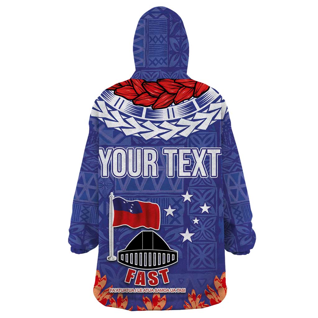FAST Party Samoa Wearable Blanket Hoodie Ula Fala Teuila Polynesian Tapa Pattern LT03 - Polynesian Pride