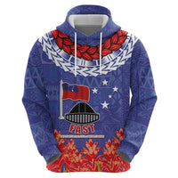 FAST Party Samoa Zip Hoodie Ula Fala Teuila Polynesian Tapa Pattern