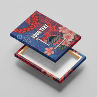 CHOGM FAST Samoa 2024 Canvas Wall Art Samoan Tapa Tribal and Ornament Pattern with Hibiscus LT03 - Polynesian Pride
