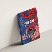 CHOGM FAST Samoa 2024 Canvas Wall Art Samoan Tapa Tribal and Ornament Pattern with Hibiscus LT03 - Polynesian Pride