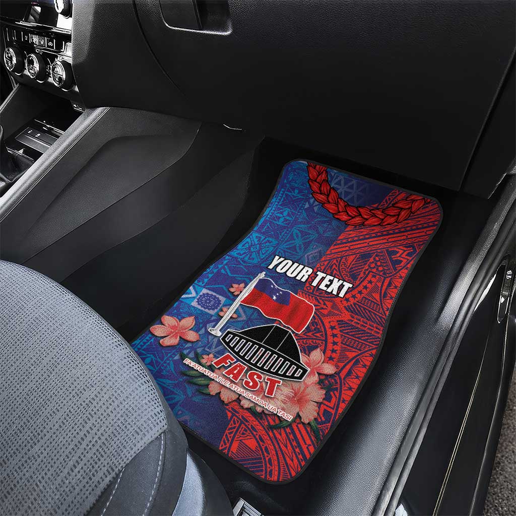 CHOGM FAST Samoa 2024 Car Mats Samoan Tapa Tribal and Ornament Pattern with Hibiscus LT03 - Polynesian Pride