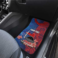 CHOGM FAST Samoa 2024 Car Mats Samoan Tapa Tribal and Ornament Pattern with Hibiscus LT03 - Polynesian Pride