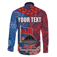 CHOGM FAST Samoa 2024 Family Matching Puletasi and Hawaiian Shirt Samoan Tapa Tribal and Ornament Pattern with Hibiscus