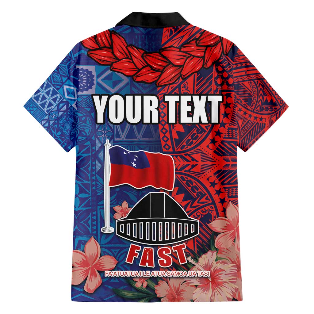 CHOGM FAST Samoa 2024 Family Matching Summer Maxi Dress and Hawaiian Shirt Samoan Tapa Tribal and Ornament Pattern with Hibiscus