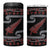 New Zealand Christmas 4 in 1 Can Cooler Tumbler Meri Kirihimete Silver Fern Knit Style Red Color - Polynesian Pride