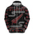 New Zealand Christmas Hoodie Meri Kirihimete Silver Fern Knit Style Red Color - Polynesian Pride