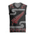 New Zealand Christmas Knitted V-Neck Vest Meri Kirihimete Silver Fern Knit Style Red Color - Polynesian Pride
