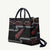 New Zealand Christmas Leather Bag Meri Kirihimete Silver Fern Knit Style Red Color - Polynesian Pride