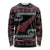 New Zealand Christmas Long Sleeve Shirt Meri Kirihimete Silver Fern Knit Style Red Color - Polynesian Pride