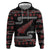 New Zealand Christmas Zip Hoodie Meri Kirihimete Silver Fern Knit Style Red Color - Polynesian Pride