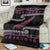 New Zealand Christmas Blanket Meri Kirihimete Silver Fern Knit Style Pink Color - Polynesian Pride