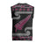 New Zealand Christmas Knitted V-Neck Vest Meri Kirihimete Silver Fern Knit Style Pink Color - Polynesian Pride