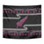 New Zealand Christmas Tapestry Meri Kirihimete Silver Fern Knit Style Pink Color - Polynesian Pride