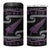 New Zealand Christmas 4 in 1 Can Cooler Tumbler Meri Kirihimete Silver Fern Knit Style Purple Color - Polynesian Pride