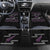 New Zealand Christmas Car Mats Meri Kirihimete Silver Fern Knit Style Purple Color - Polynesian Pride