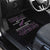 New Zealand Christmas Car Mats Meri Kirihimete Silver Fern Knit Style Purple Color - Polynesian Pride