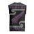 New Zealand Christmas Knitted V-Neck Vest Meri Kirihimete Silver Fern Knit Style Purple Color - Polynesian Pride