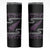 New Zealand Christmas Skinny Tumbler Meri Kirihimete Silver Fern Knit Style Purple Color - Polynesian Pride