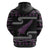 New Zealand Christmas Zip Hoodie Meri Kirihimete Silver Fern Knit Style Purple Color - Polynesian Pride