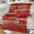 New Zealand Christmas Blanket Meri Kirihimete Silver Fern Knit Style Green Color - Polynesian Pride