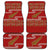 New Zealand Christmas Car Mats Meri Kirihimete Silver Fern Knit Style Green Color - Polynesian Pride