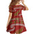 New Zealand Christmas Family Matching Off Shoulder Short Dress and Hawaiian Shirt Meri Kirihimete Silver Fern Knit Style Green Color - Polynesian Pride