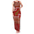 New Zealand Christmas Family Matching Tank Maxi Dress and Hawaiian Shirt Meri Kirihimete Silver Fern Knit Style Green Color - Polynesian Pride