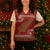 New Zealand Christmas Knitted V-Neck Vest Meri Kirihimete Silver Fern Knit Style Green Color - Polynesian Pride