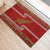 New Zealand Christmas Rubber Doormat Meri Kirihimete Silver Fern Knit Style Green Color - Polynesian Pride