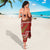 New Zealand Christmas Sarong Meri Kirihimete Silver Fern Knit Style Green Color - Polynesian Pride