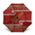 New Zealand Christmas Umbrella Meri Kirihimete Silver Fern Knit Style Green Color - Polynesian Pride