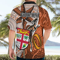 personalised-fiji-australia-rugby-hawaiian-shirt-kangaroo-and-palm-tree-orange-tapa-pattern-mix-aboriginal