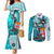 fiji-australia-rugby-couples-matching-mermaid-dress-and-long-sleeve-button-shirts-kangaroo-and-palm-tree-blue-tapa-pattern-mix-aboriginal