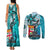 fiji-australia-rugby-couples-matching-tank-maxi-dress-and-long-sleeve-button-shirts-kangaroo-and-palm-tree-blue-tapa-pattern-mix-aboriginal