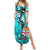 fiji-australia-rugby-family-matching-summer-maxi-dress-and-hawaiian-shirt-kangaroo-and-palm-tree-blue-tapa-pattern-mix-aboriginal