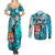 personalised-fiji-australia-rugby-couples-matching-summer-maxi-dress-and-long-sleeve-button-shirts-kangaroo-and-palm-tree-blue-tapa-pattern-mix-aboriginal