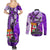 fiji-australia-rugby-couples-matching-summer-maxi-dress-and-long-sleeve-button-shirts-kangaroo-and-palm-tree-purple-tapa-pattern-mix-aboriginal