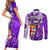 personalised-fiji-australia-rugby-couples-matching-short-sleeve-bodycon-dress-and-long-sleeve-button-shirts-kangaroo-and-palm-tree-purple-tapa-pattern-mix-aboriginal