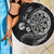 Personalised Niue Darts Masters Beach Blanket Tribal Hiapo Dartboard - Polynesian Pride